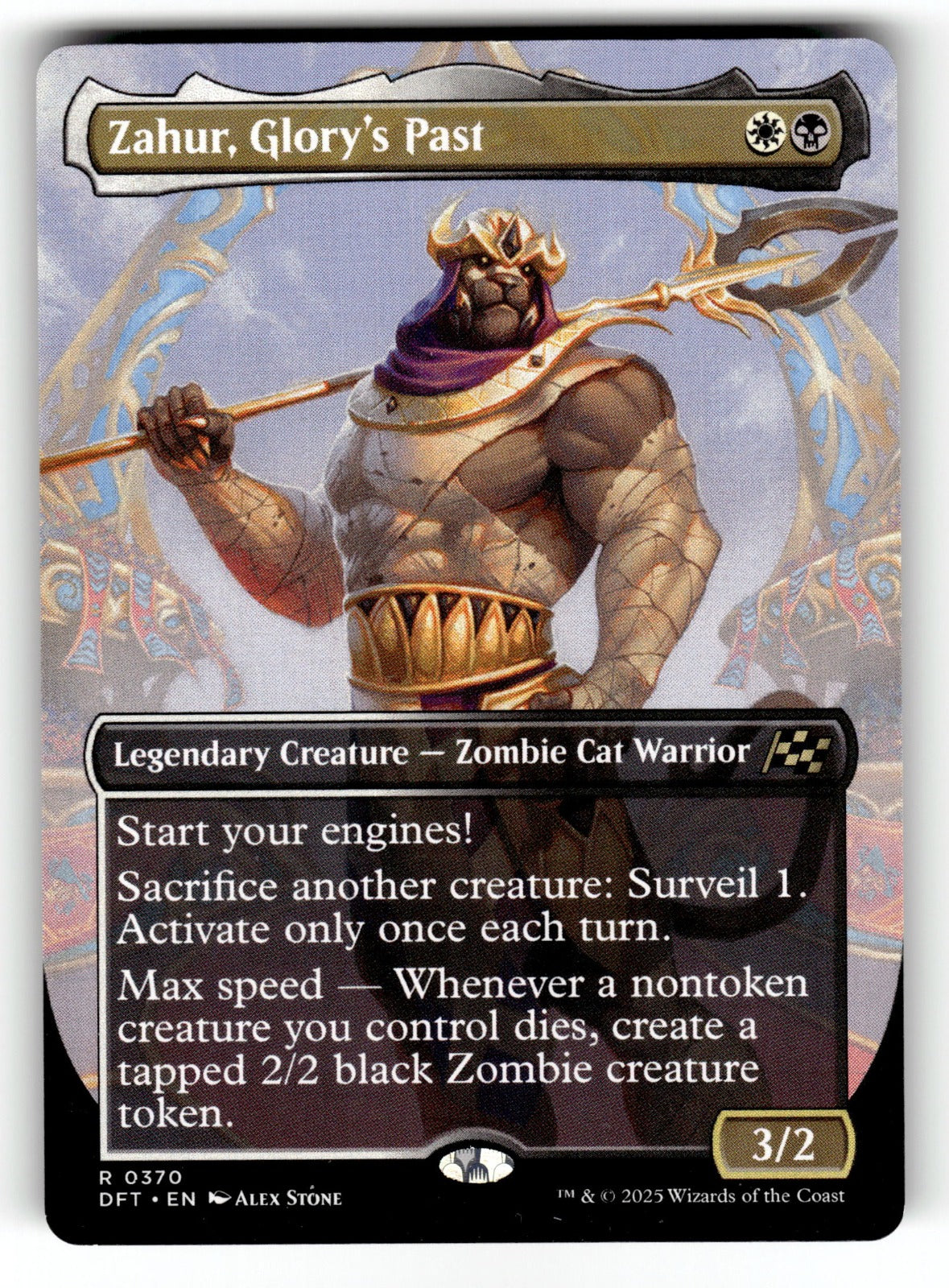 Zahur, Glory's Past (Borderless) – 370 DFT: Aetherdrift R NM