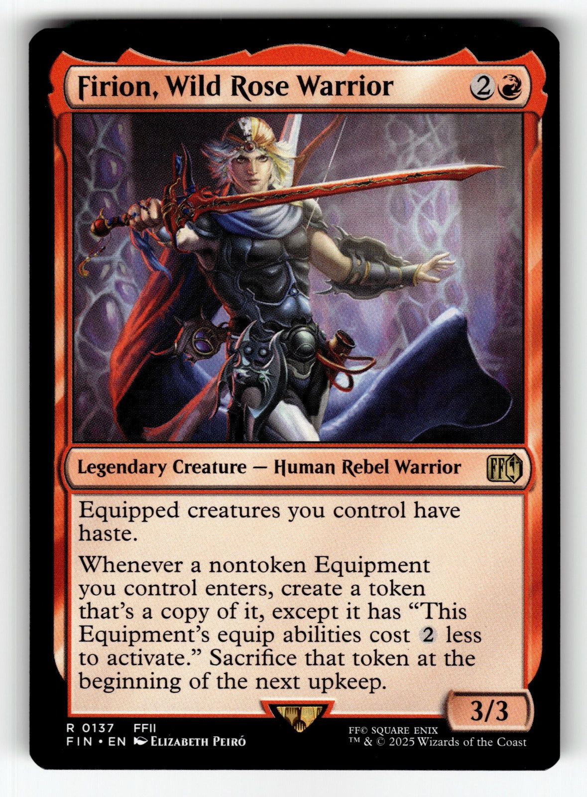 Firion, Wild Rose Warrior – 137 FIN: FINAL FANTASY R NM
