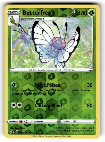 Butterfree – 003/192 SWSH02: SWSH02: Rebel Clash Rare Reverse Holo NM
