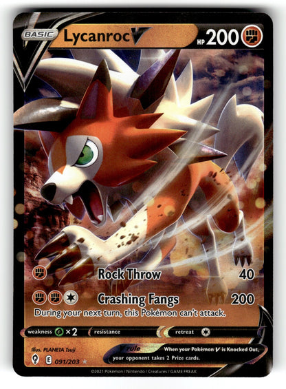 Lycanroc V - SWSH199 SWSD: SWSH: Sword & Shield Promo Cards Promo Holo NM