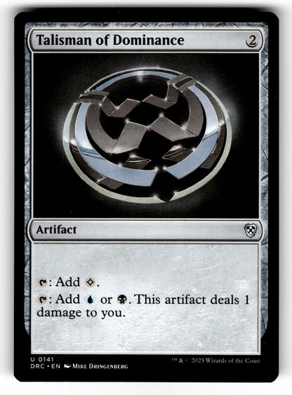Talisman of Dominance – 141 DRC: Commander: Aetherdrift U LP
