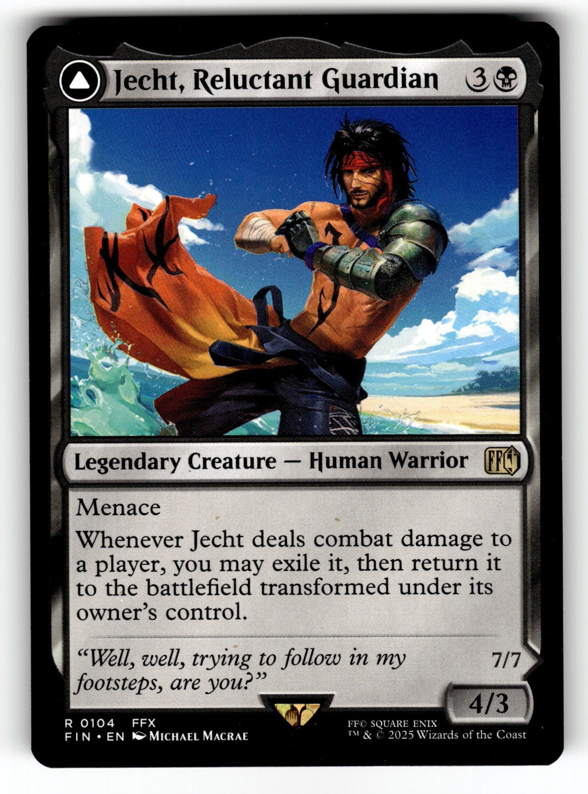Jecht, Reluctant Guardian – 104 FIN: FINAL FANTASY R NM