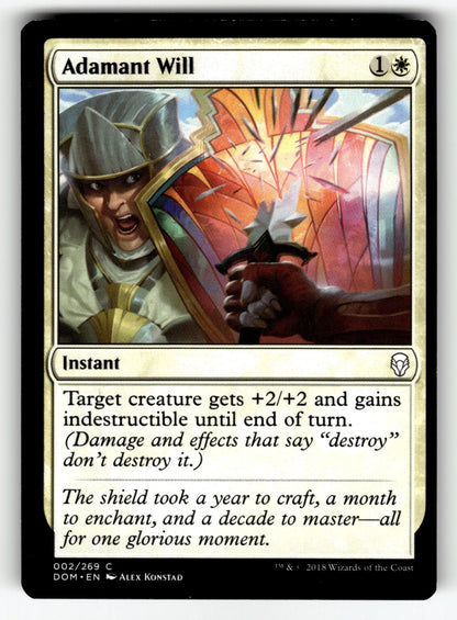 Adamant Will – 2 DOM: Dominaria C LP
