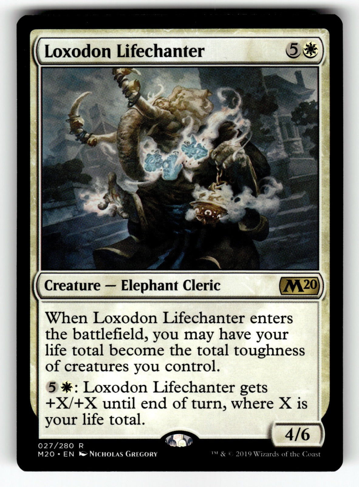 Loxodon Lifechanter – 27 M20: Core Set 2020 R NM