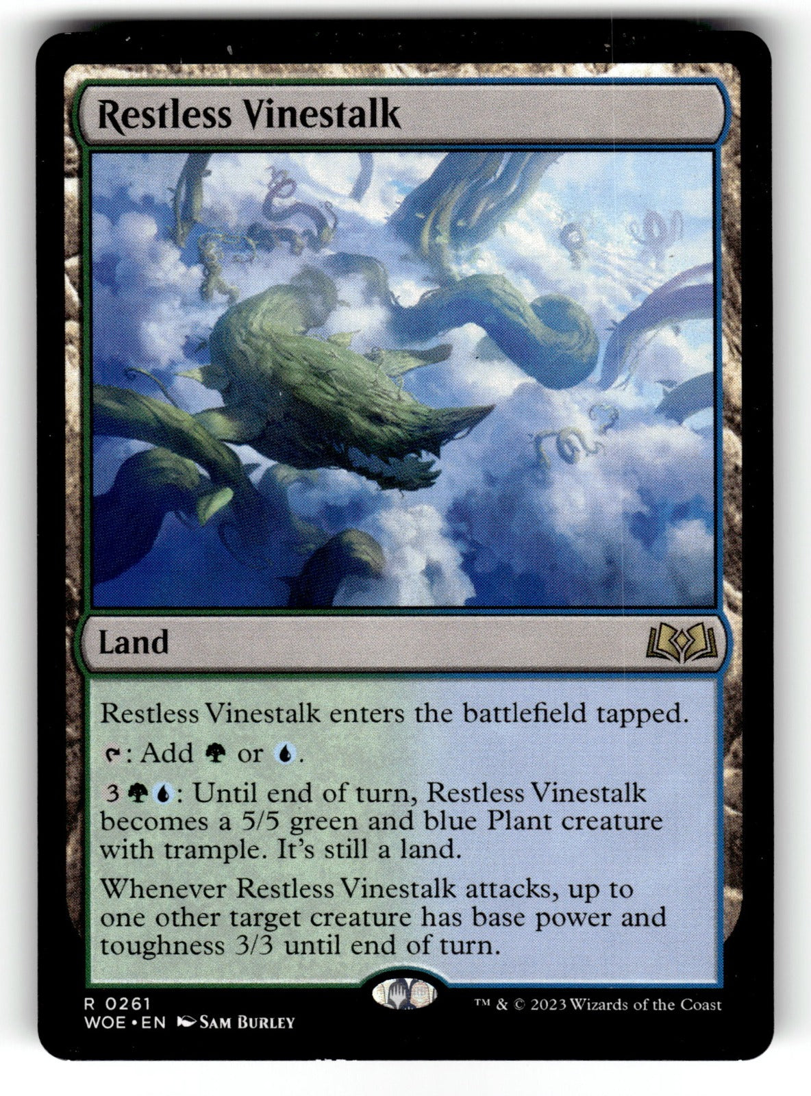 Restless Vinestalk – 261 WOE: Wilds of Eldraine R LP