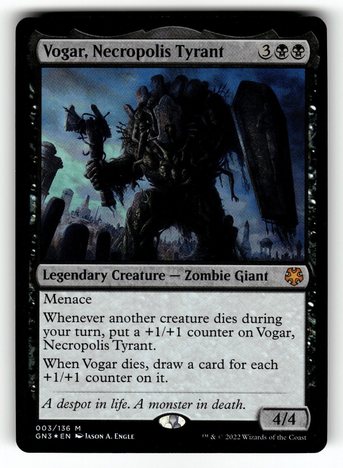 Vogar, Necropolis Tyrant – 3 GN3: Magic Game Night: Free-For-All M FoilNM
