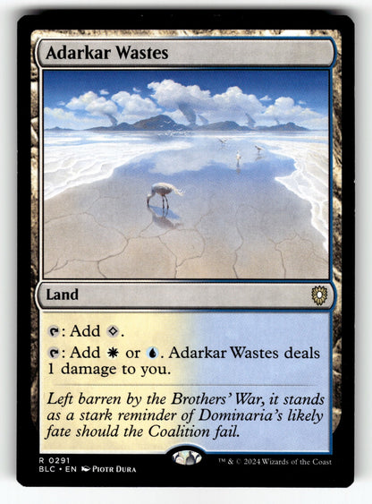 Adarkar Wastes – 291 BLC: Commander: Bloomburrow R NM