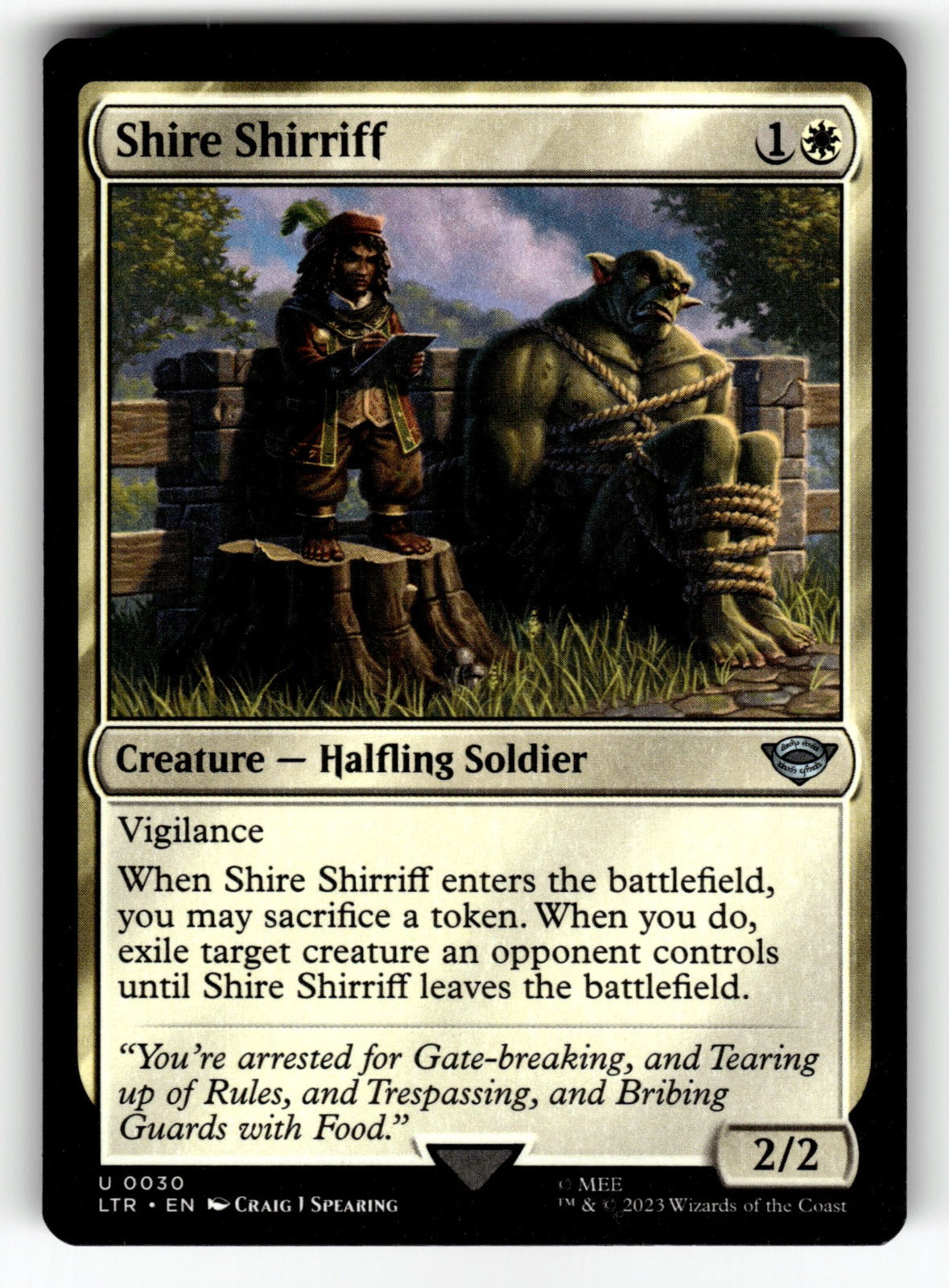 Shire Shirriff – 30 LTR: Universes Beyond: The Lord of the Rings: Tales of Middle-earth U NM