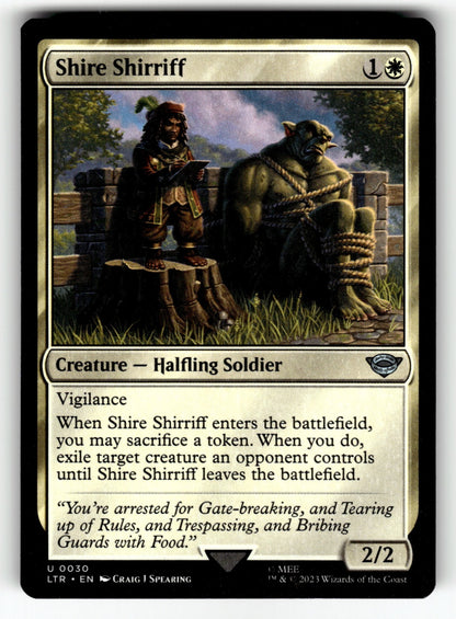 Shire Shirriff – 30 LTR: Universes Beyond: The Lord of the Rings: Tales of Middle-earth U NM