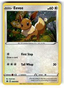 Eevee – SWSH095 SWSD: SWSH: Sword & Shield Promo Cards Promo Holo NM