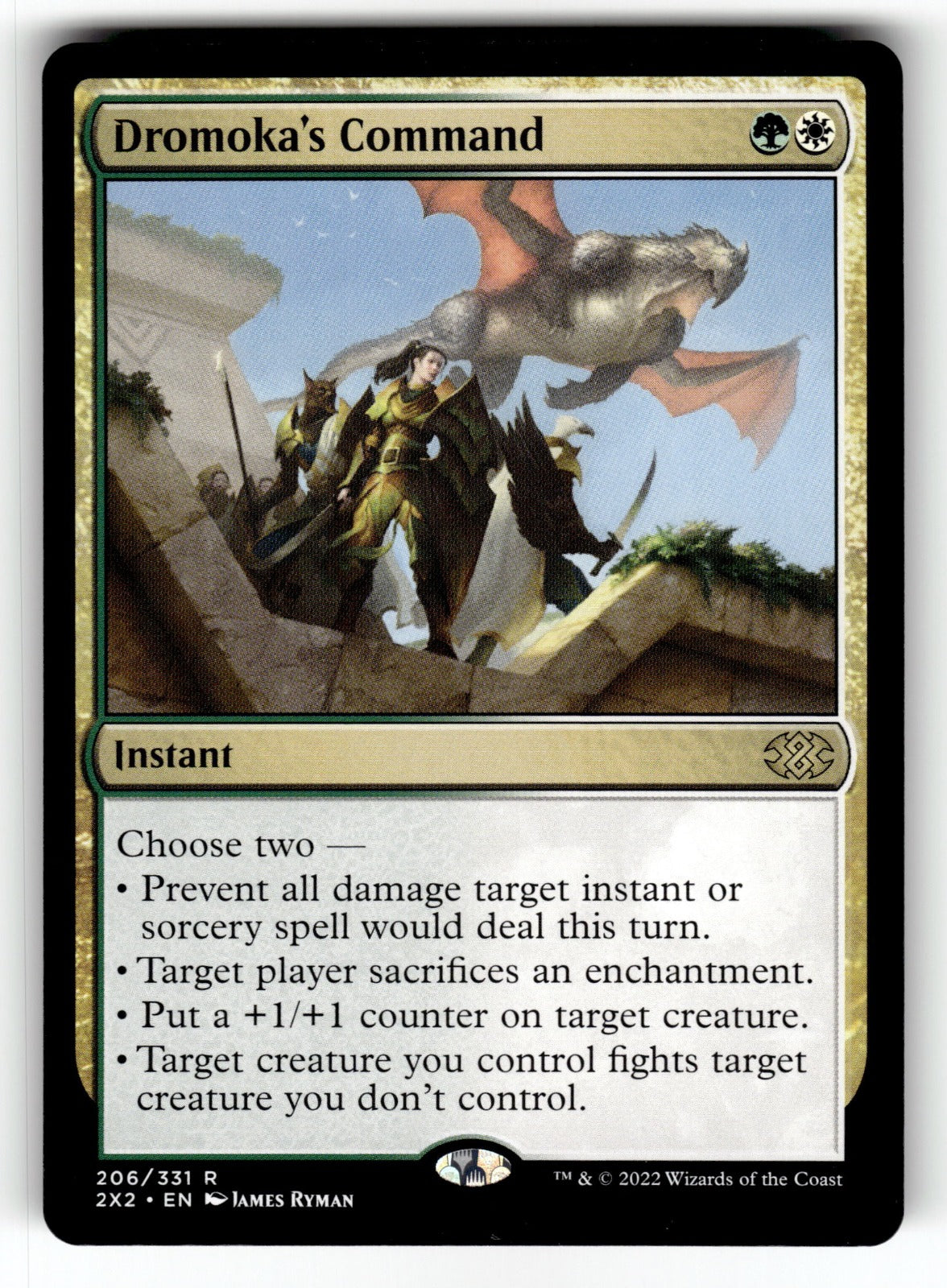 Dromoka's Command – 206 2X2: Double Masters 2022 R NM