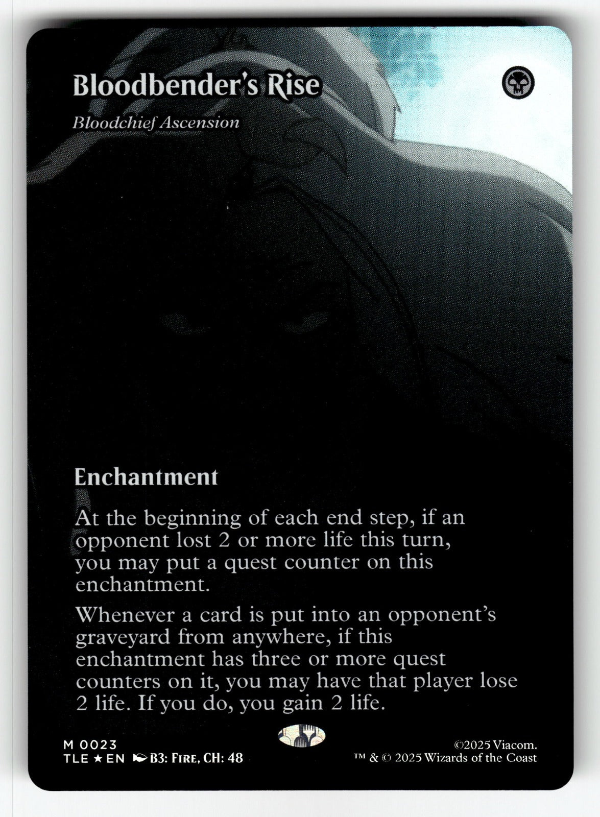 Bloodbender's Rise - Bloodchief Ascension (Borderless) – 23 TLE: Avatar: The Last Airbender: Eternal-Legal M Foil NM