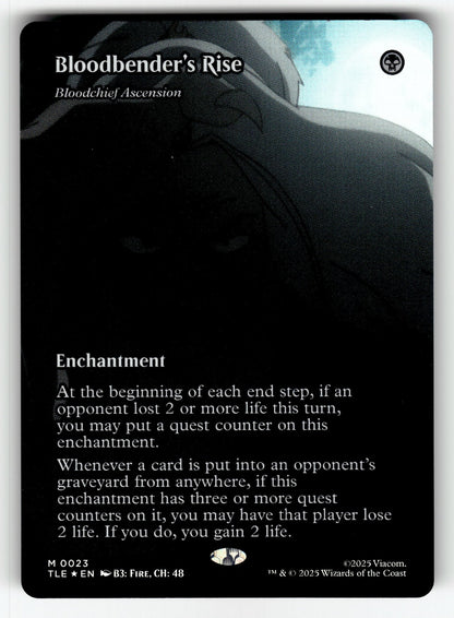 Bloodbender's Rise - Bloodchief Ascension (Borderless) – 23 TLE: Avatar: The Last Airbender: Eternal-Legal M Foil NM
