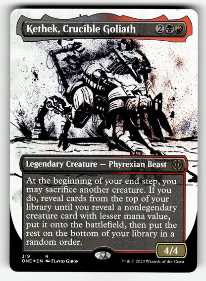 Kethek, Crucible Goliath (Showcase) – 319 ONE: Phyrexia: All Will Be One R Foil NM