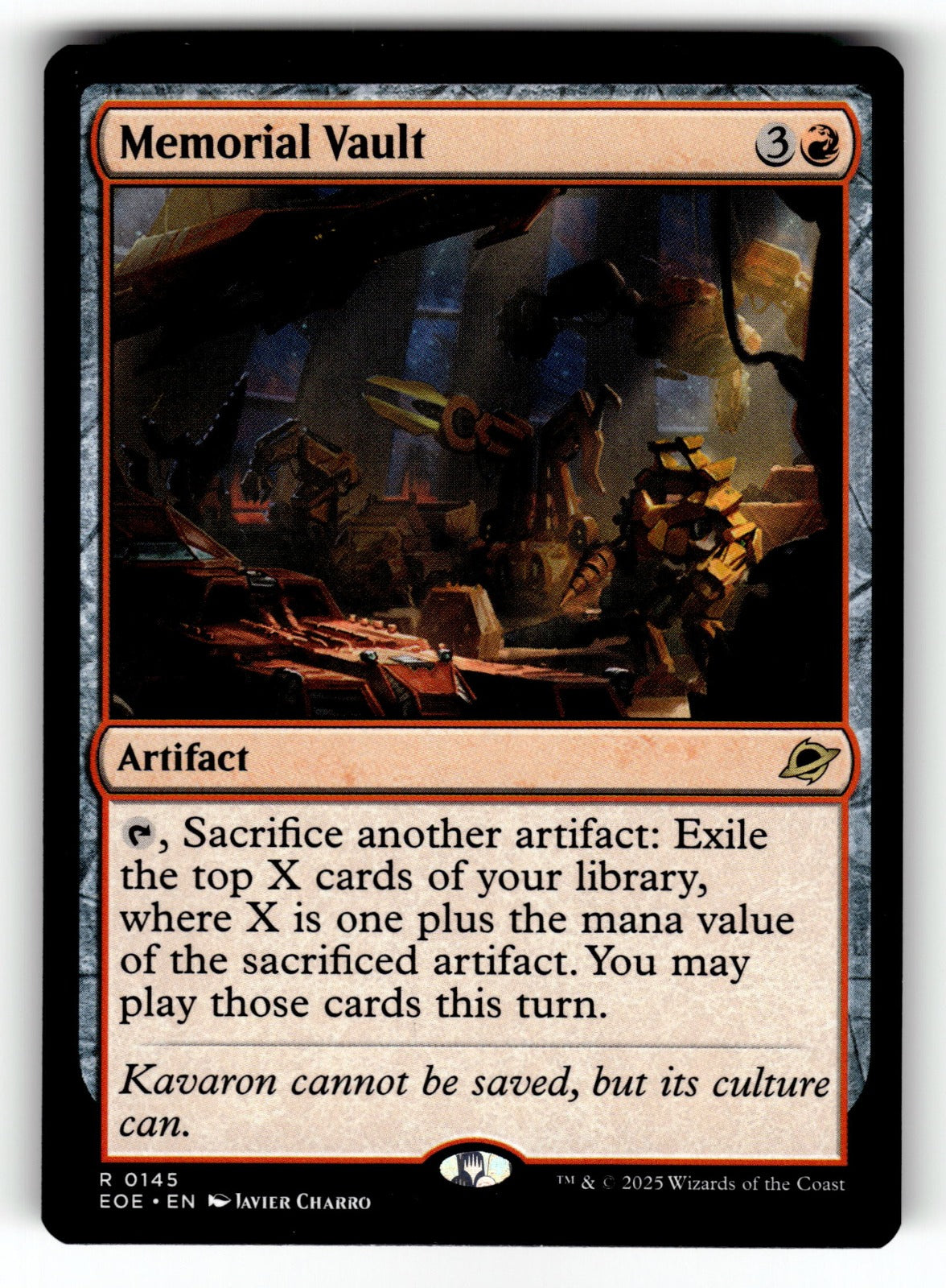 Memorial Vault – 145 EOE: Edge of Eternities R NM