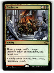Decimate – 137 NEC: Commander: Kamigawa: Neon Dynasty R NM
