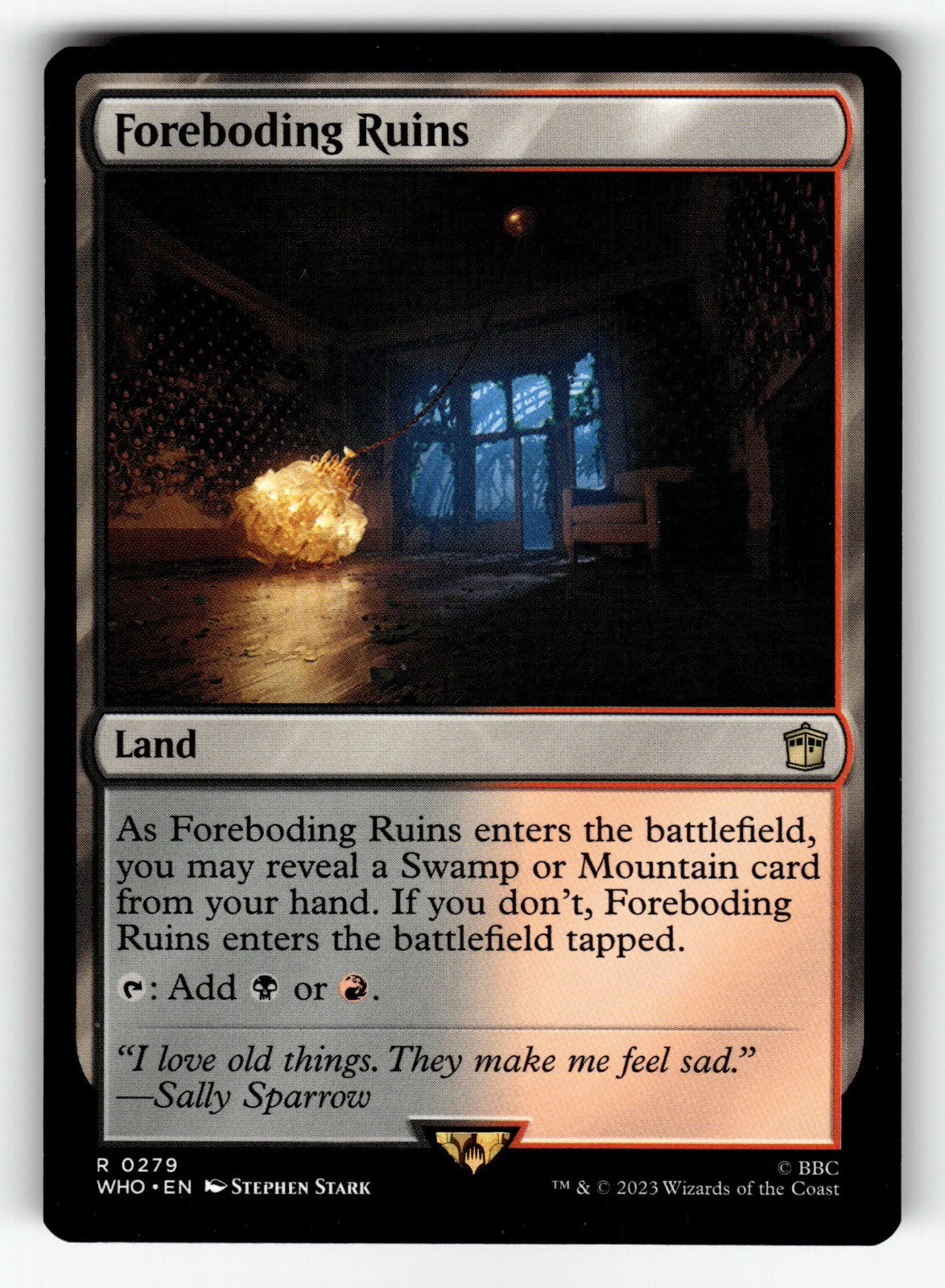 Foreboding Ruins – 279 WHO: Universes Beyond: Doctor Who R NM