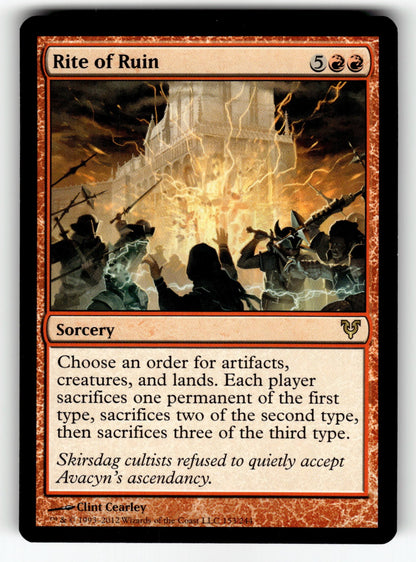 Rite of Ruin – 153 AVR: Avacyn Restored R LP