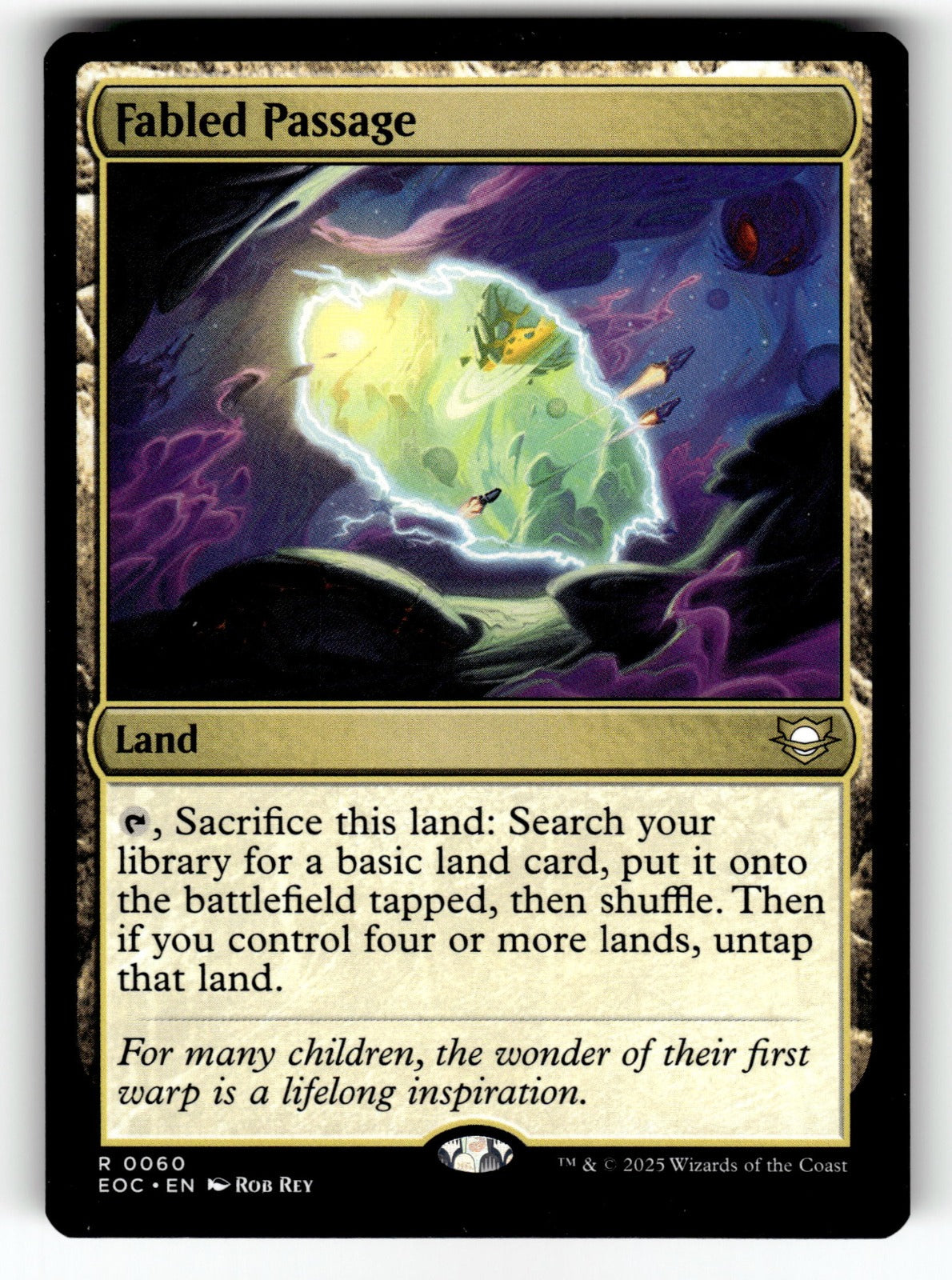 Fabled Passage – 60 EOC: Commander: Edge of Eternities R NM