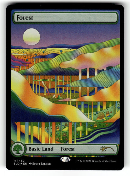 Forest (Rainbow Foil) – 1482 SLD: Secret Lair Drop Series R Foil LP