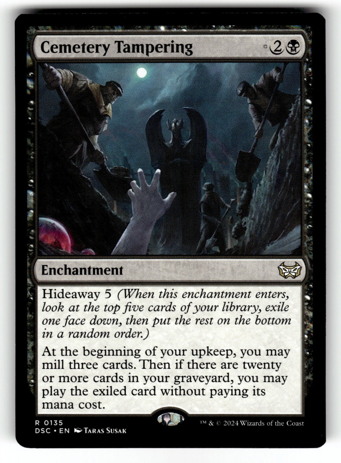 Cemetery Tampering – 135 DSC: Commander: Duskmourn: House of Horror R NM