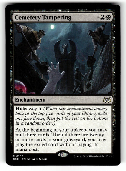 Cemetery Tampering – 135 DSC: Commander: Duskmourn: House of Horror R NM