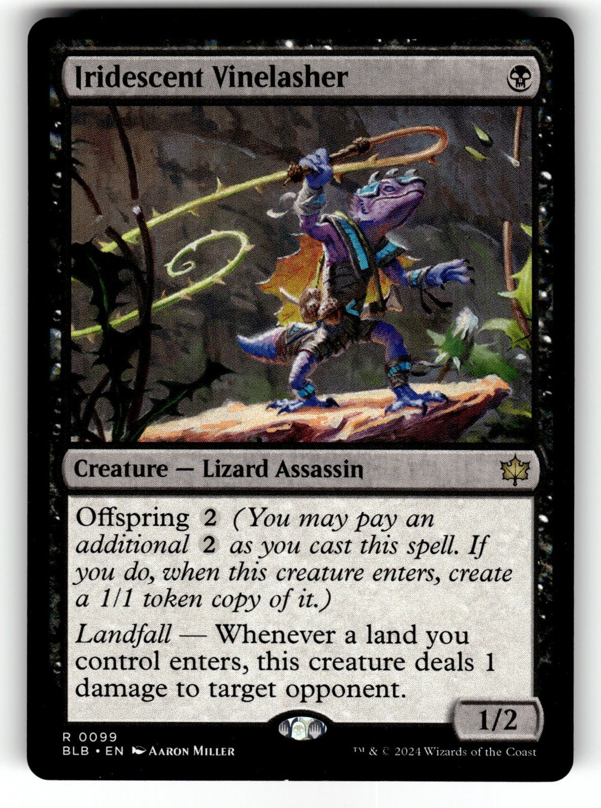 Iridescent Vinelasher – 99 BLB: Bloomburrow R NM