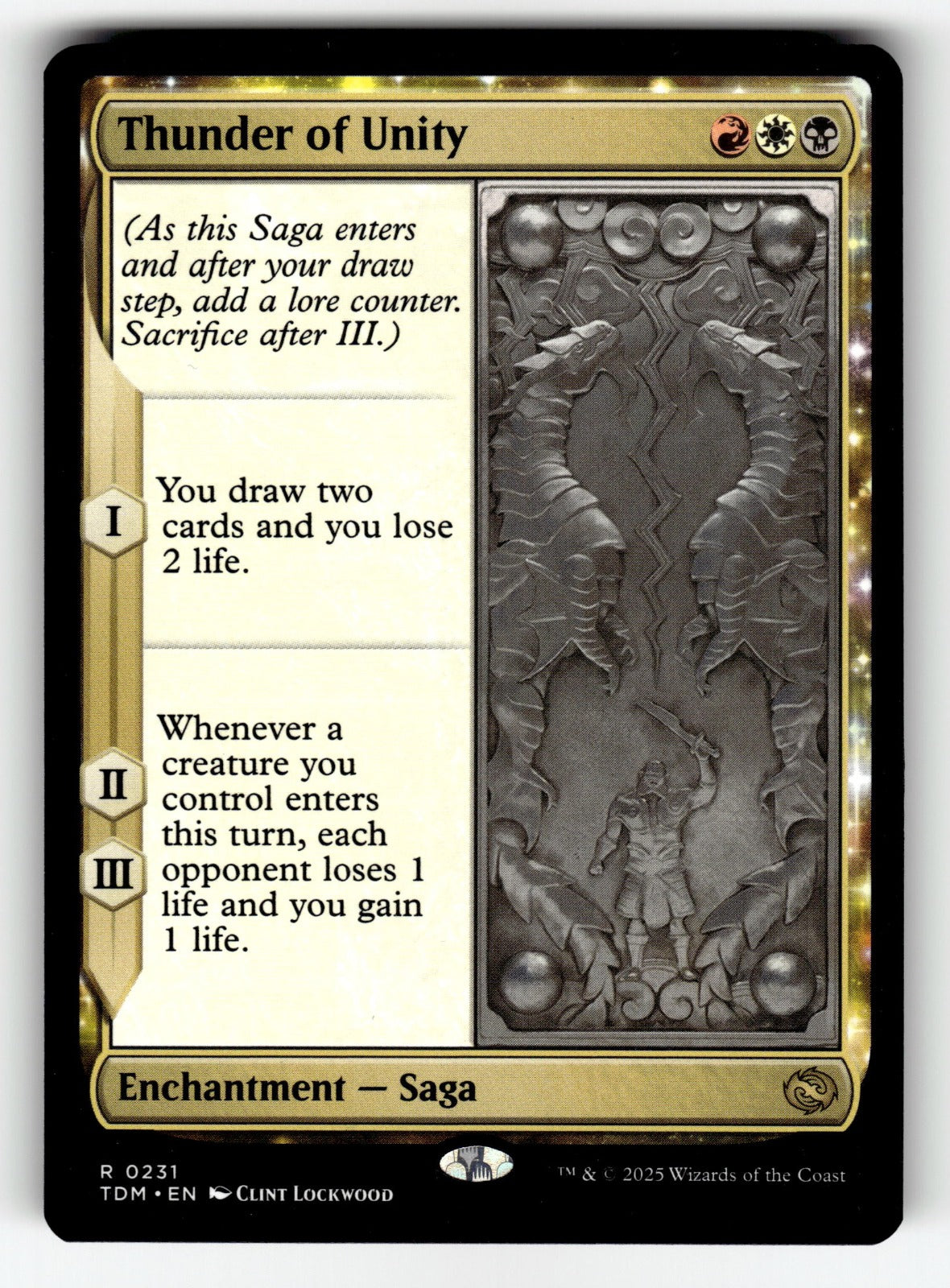 Thunder of Unity – 231 TDM: Tarkir: Dragonstorm R NM