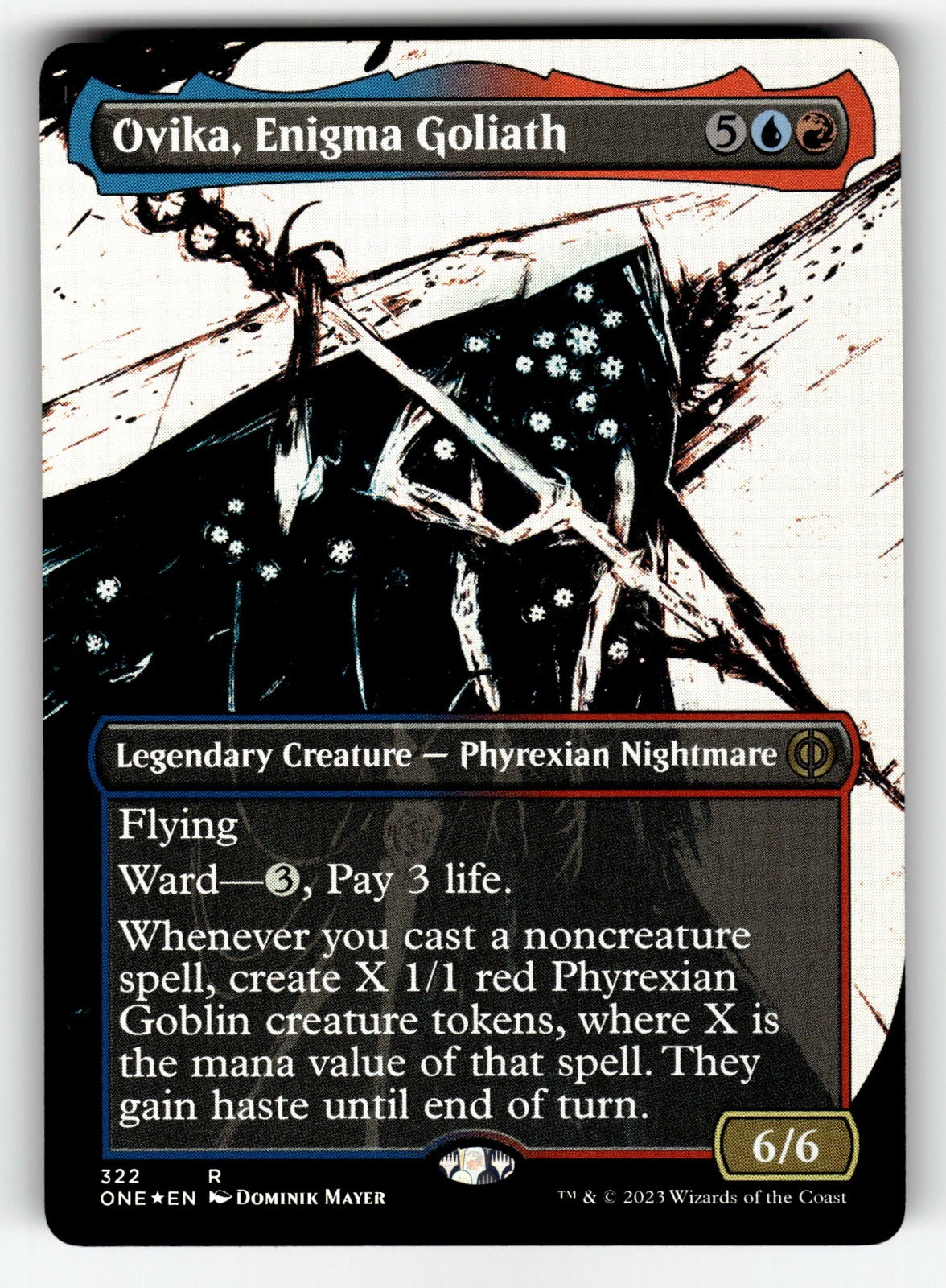 Ovika, Enigma Goliath (Showcase) – 322 ONE: Phyrexia: All Will Be One R Foil NM