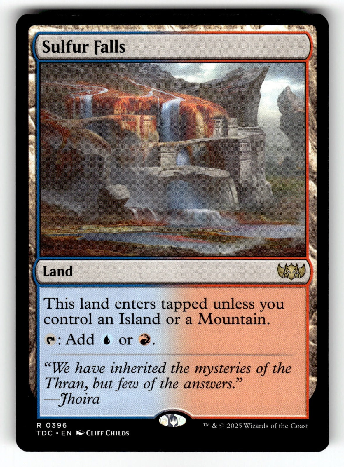Sulfur Falls – 396 TDC: Commander: Tarkir: Dragonstorm R NM