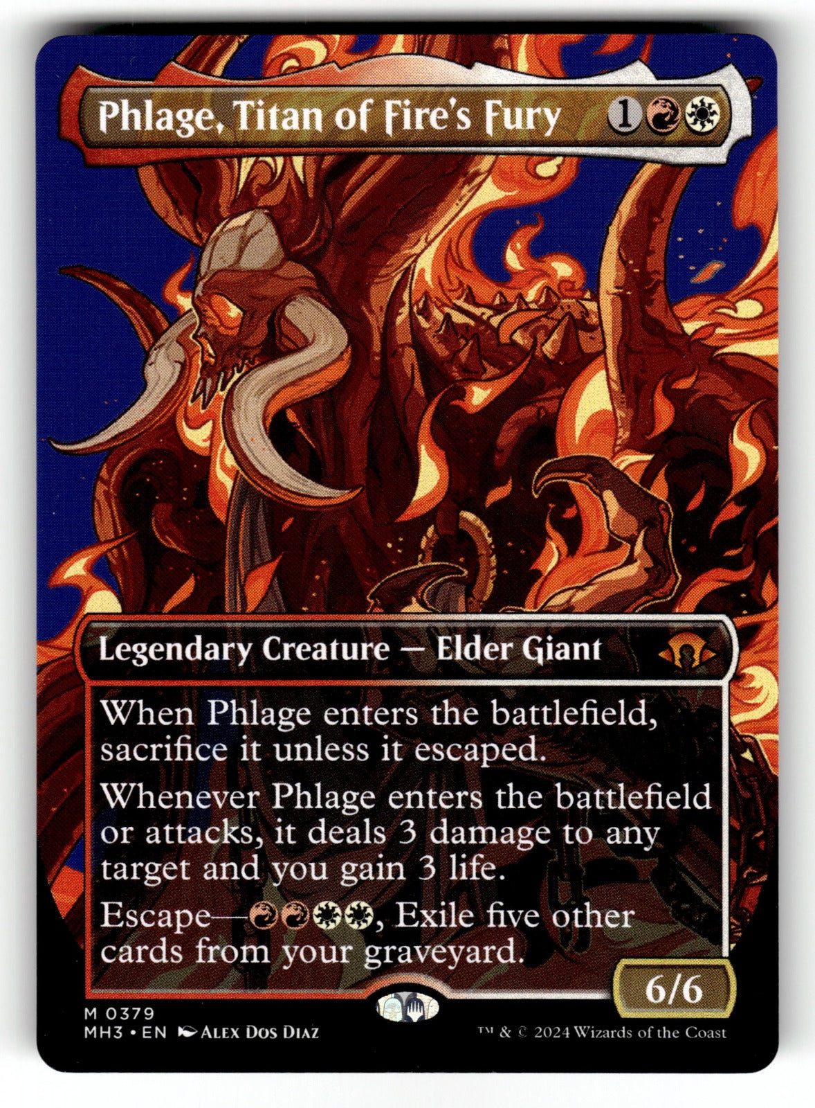 Phlage, Titan of Fire's Fury (Borderless) – 379 MH3: Modern Horizons 3 M NM