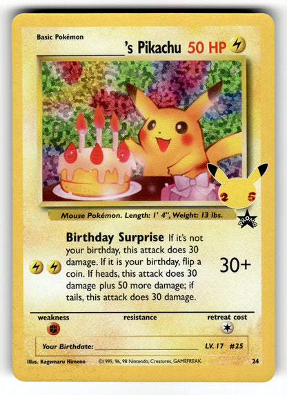 ______'s Pikachu – 24/53 CCC: Celebrations: Classic Collection Classic Collection Holo LP