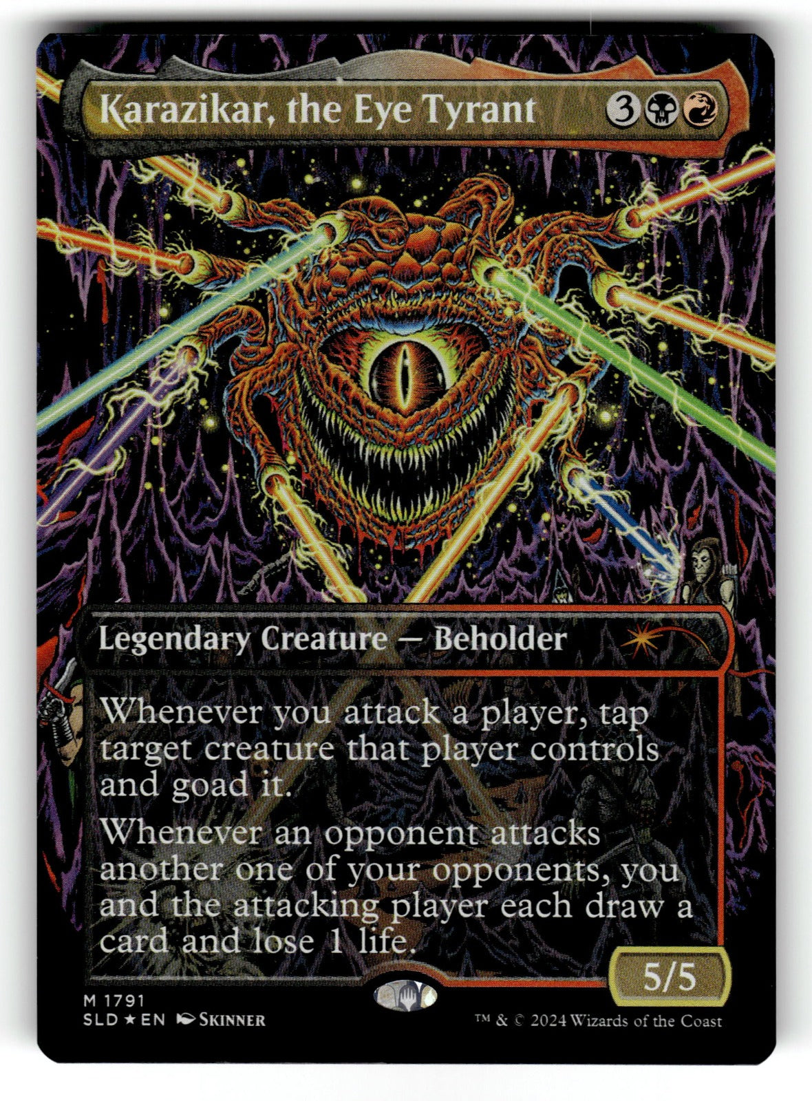 Karazikar, the Eye Tyrant Rainbow Foil – 1791 Secret Lair Drop Series M FoilNM