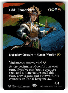 Eshki Dragonclaw (Borderless) – 356 TDM: Tarkir: Dragonstorm R NM