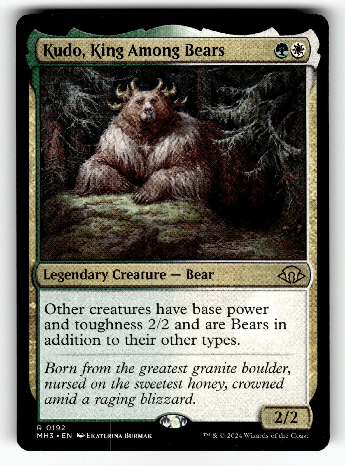 Kudo, King Among Bears – 192 MH3: Modern Horizons 3 R NM