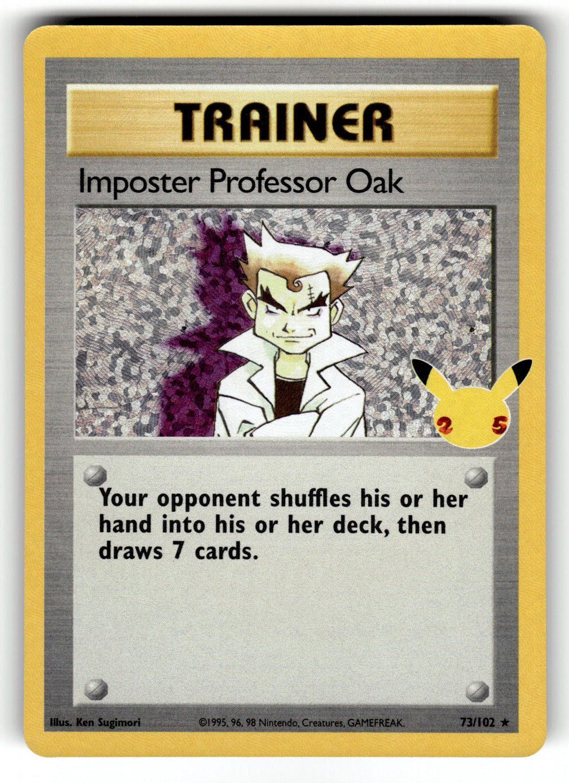 Imposter Professor Oak – 73/102 CCC: Celebrations: Classic Collection Classic Collection Holo NM