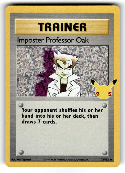 Imposter Professor Oak – 73/102 CCC: Celebrations: Classic Collection Classic Collection Holo NM