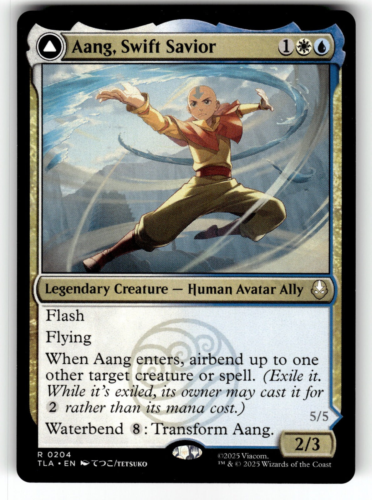 Aang, Swift Savior – 204 TLA: Avatar: The Last Airbender R NM