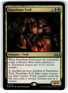 Faunsbane Troll – 203 WOE: Wilds of Eldraine R NM