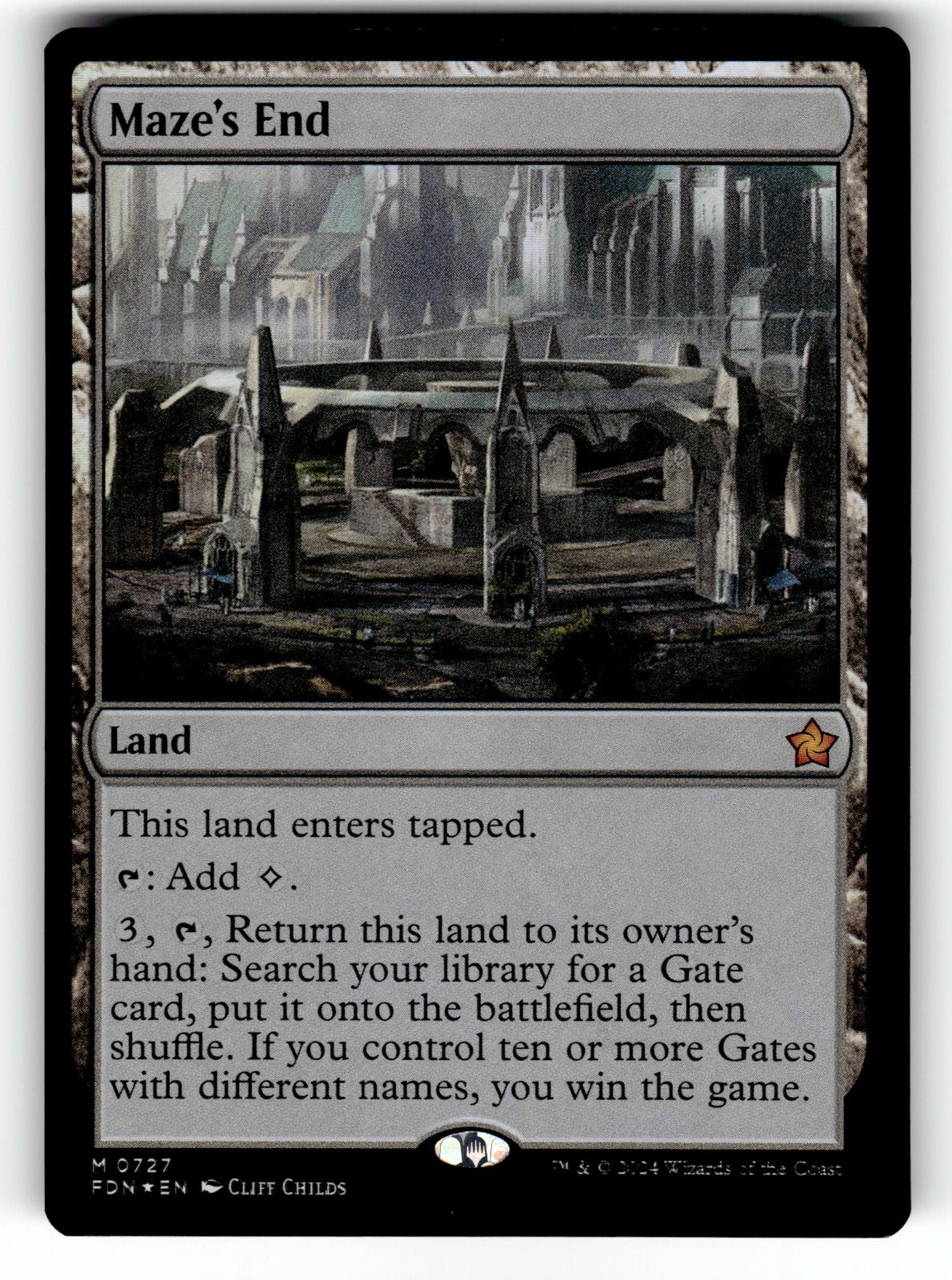 Maze's End – 727 FDN: Foundations M Foil NM