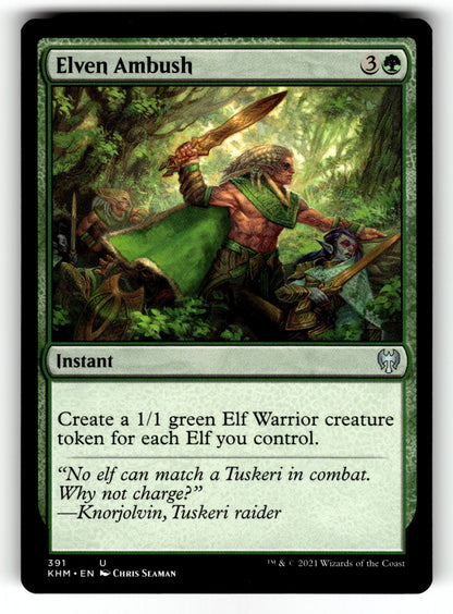 Elven Ambush – 391 KHM: Kaldheim U NM