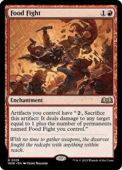 Food Fight – 129 WOE: Wilds of Eldraine R Foil NM