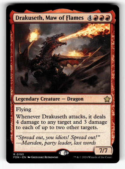 Drakuseth, Maw of Flames – 193 FDN: Foundations R NM