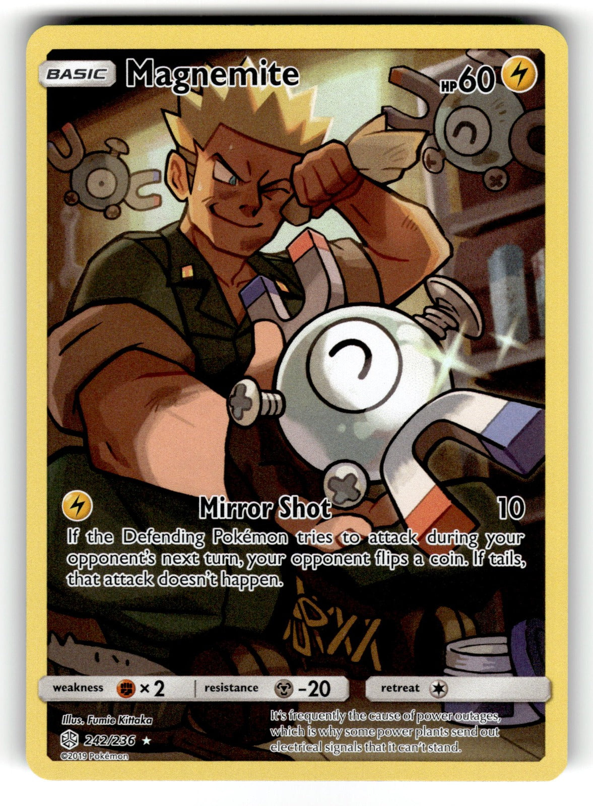 Magnemite (Secret) – 242/236 SM12: SM - Cosmic Eclipse Secret Rare Holo NM
