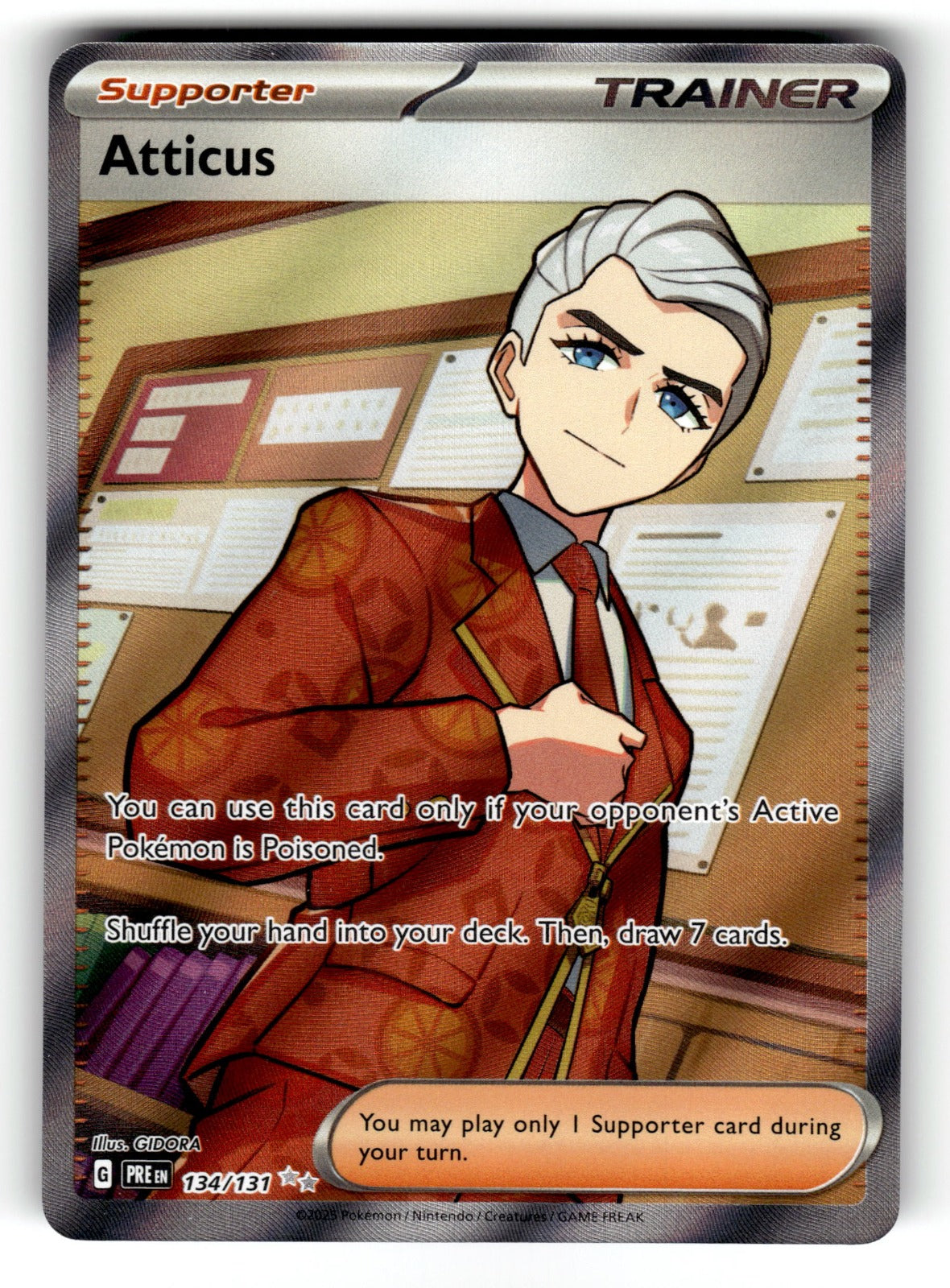 Atticus – 134/131 PRE: SV: Prismatic Evolutions Ultra Rare Holo NM