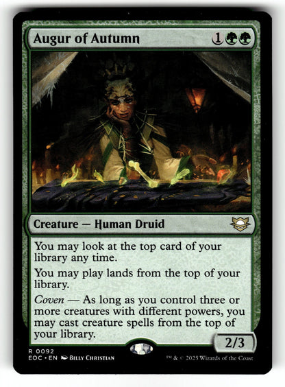 Augur of Autumn – 92 EOC: Commander: Edge of Eternities R NM