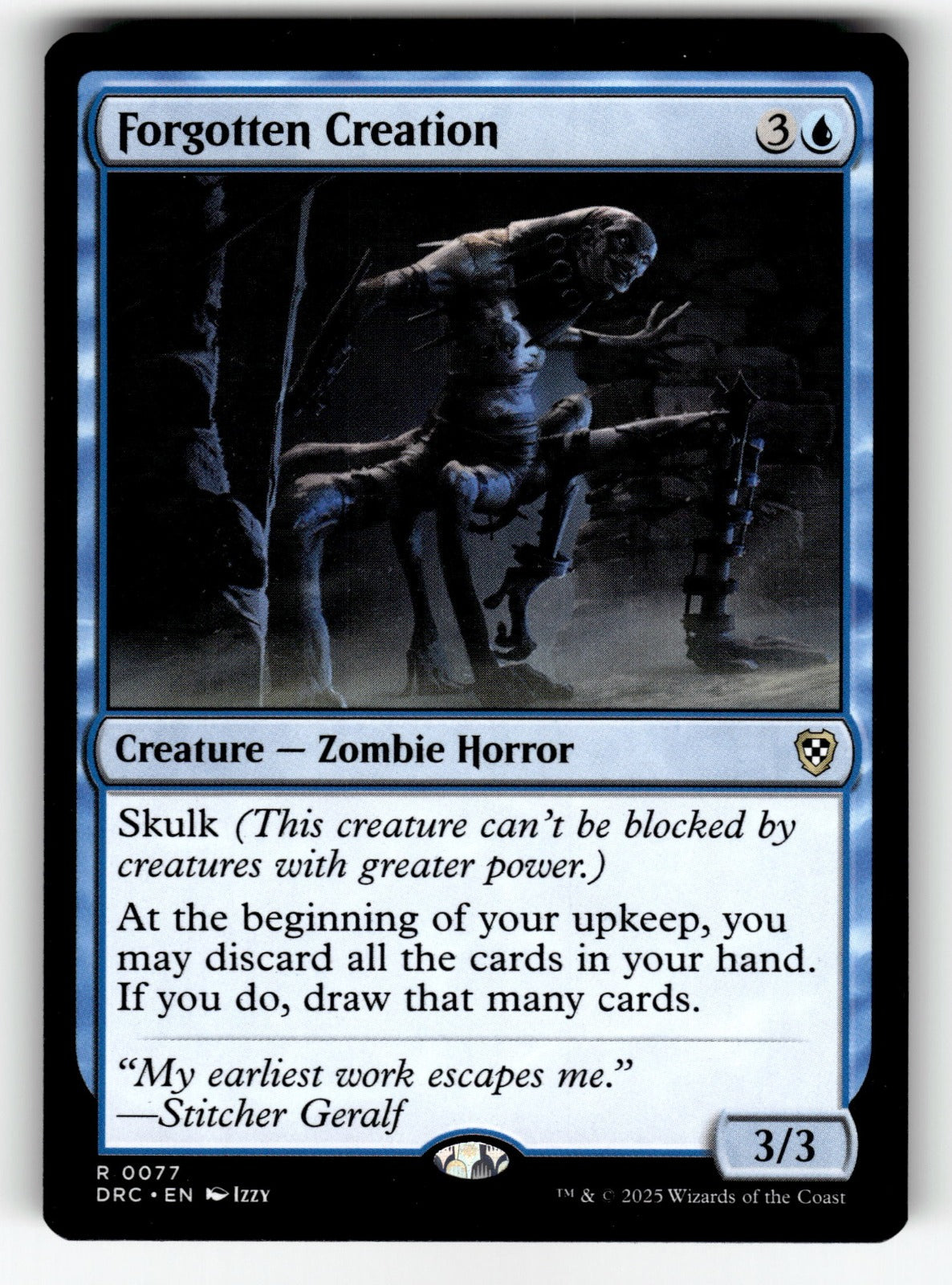Forgotten Creation – 77 DRC: Commander: Aetherdrift R NM