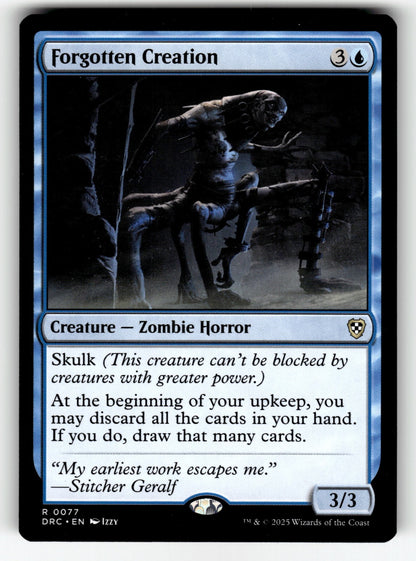Forgotten Creation – 77 DRC: Commander: Aetherdrift R NM