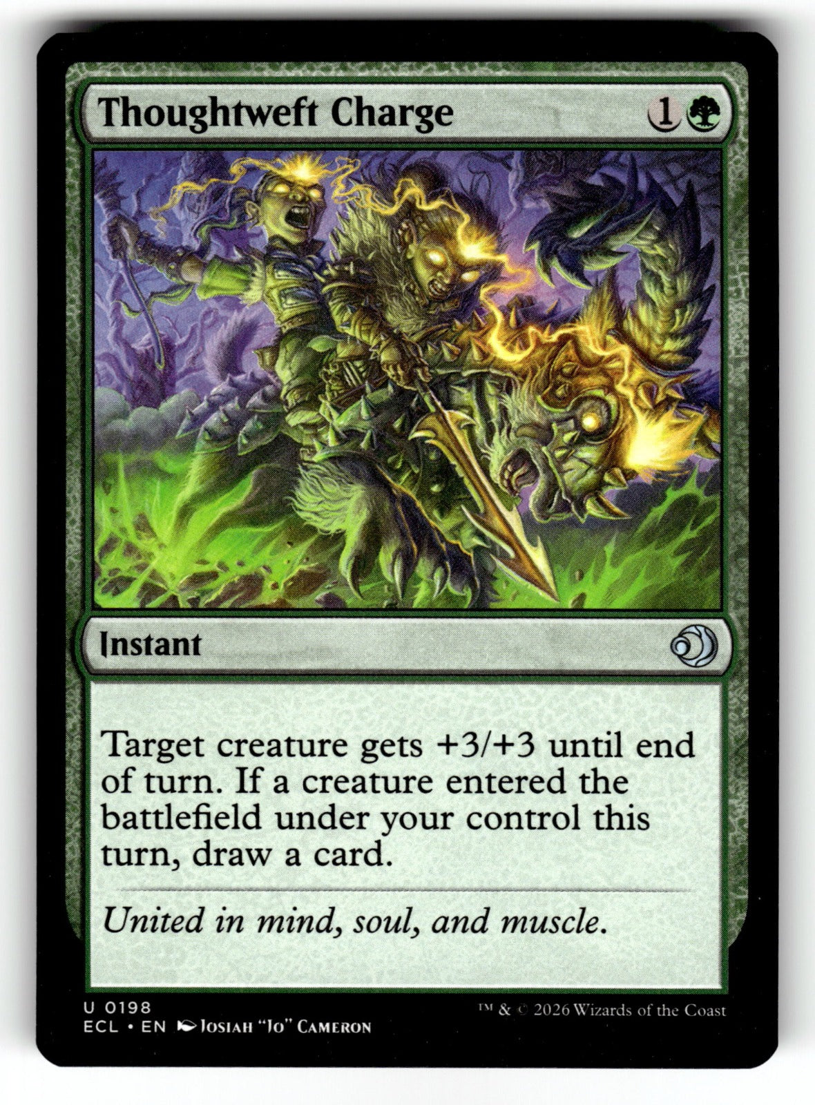 Thoughtweft Charge – 198 ECL: Lorwyn Eclipsed U NM