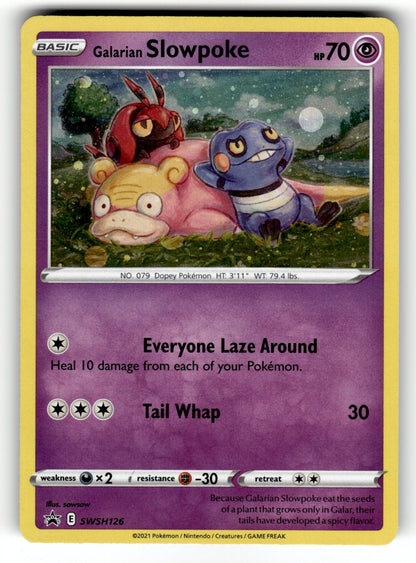 Galarian Slowpoke - SWSH126 SWSD: SWSH: Sword & Shield Promo Cards Promo Holo NM